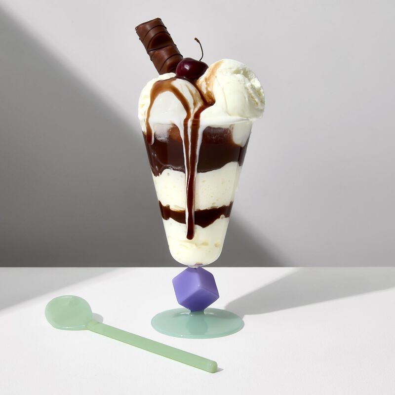Fazeek Cube Sundae Glass + Spoon image number 1